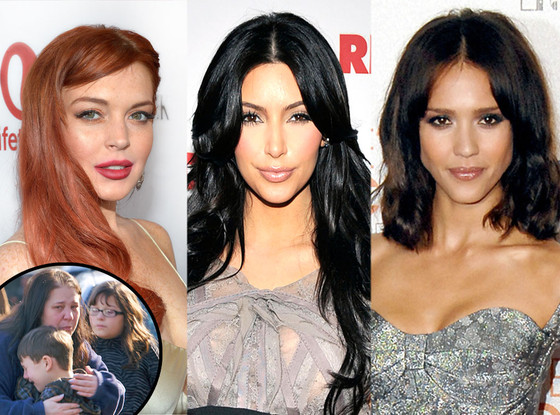 Jessica Alba, Lindsay Lohan, Kim Kardashian, Connecticut Shooting Jessica Alba, Lindsay Lohan, Kim Kardashian, Connecticut Shooting